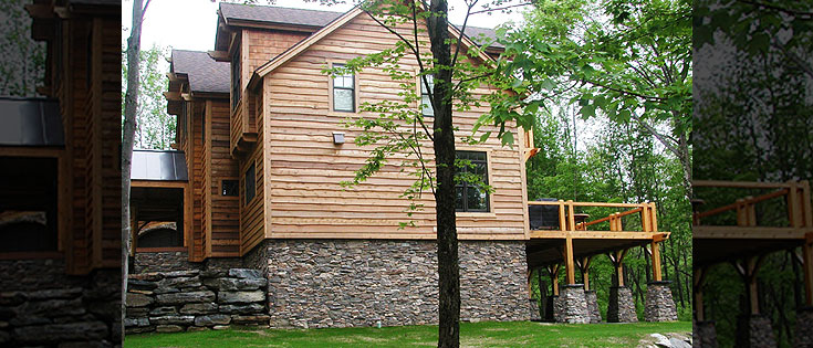 Tauber Builders Elevations VT  Side Completed